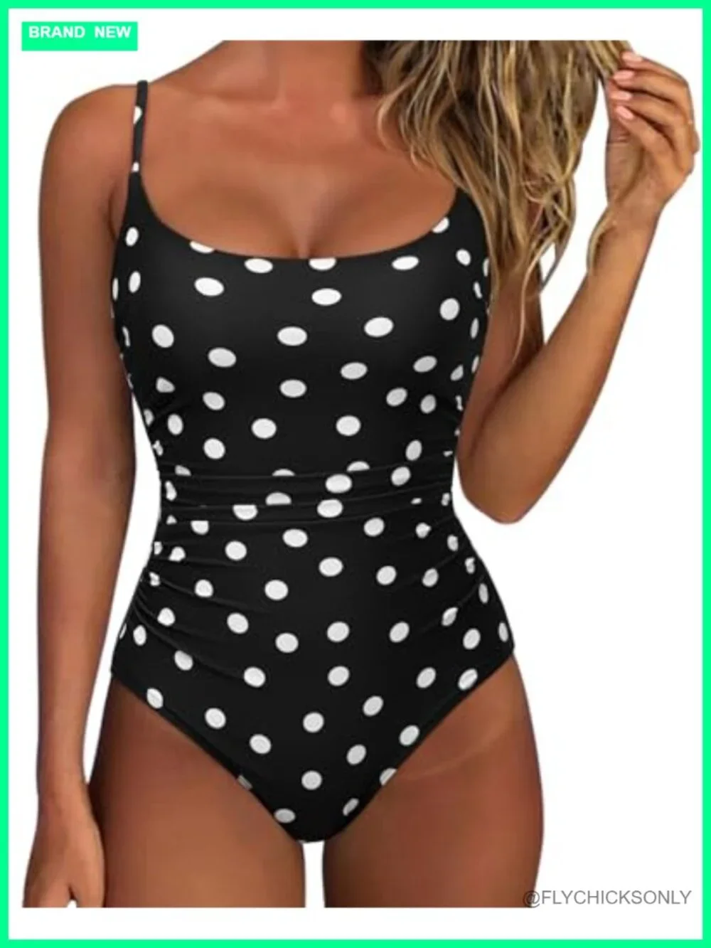 Women's One Piece Tummy Control Swimsuit Crisscross Backless Bathing Suit